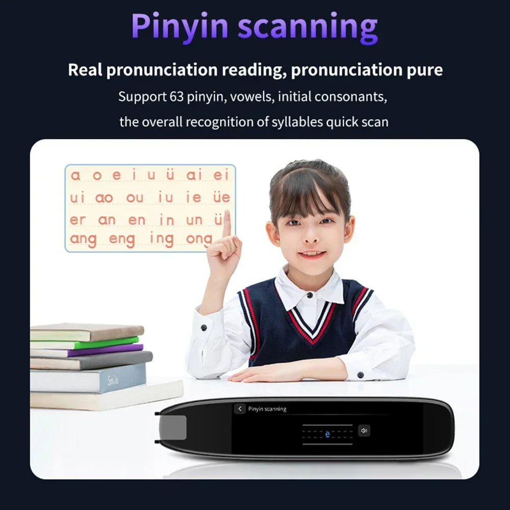 XIKCU S65 Pro Smart Voice Translator 142 Languages WIFI Scan Translation Pen Scanning Translation Pen For Business Travel Abroad