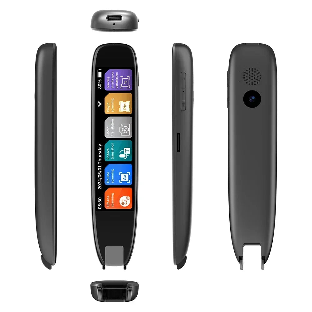 XIKCU S65 Pro Smart Voice Translator 142 Languages WIFI Scan Translation Pen Scanning Translation Pen For Business Travel Abroad