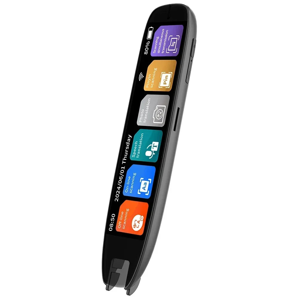 XIKCU S65 Pro Smart Voice Translator 142 Languages WIFI Scan Translation Pen Scanning Translation Pen For Business Travel Abroad
